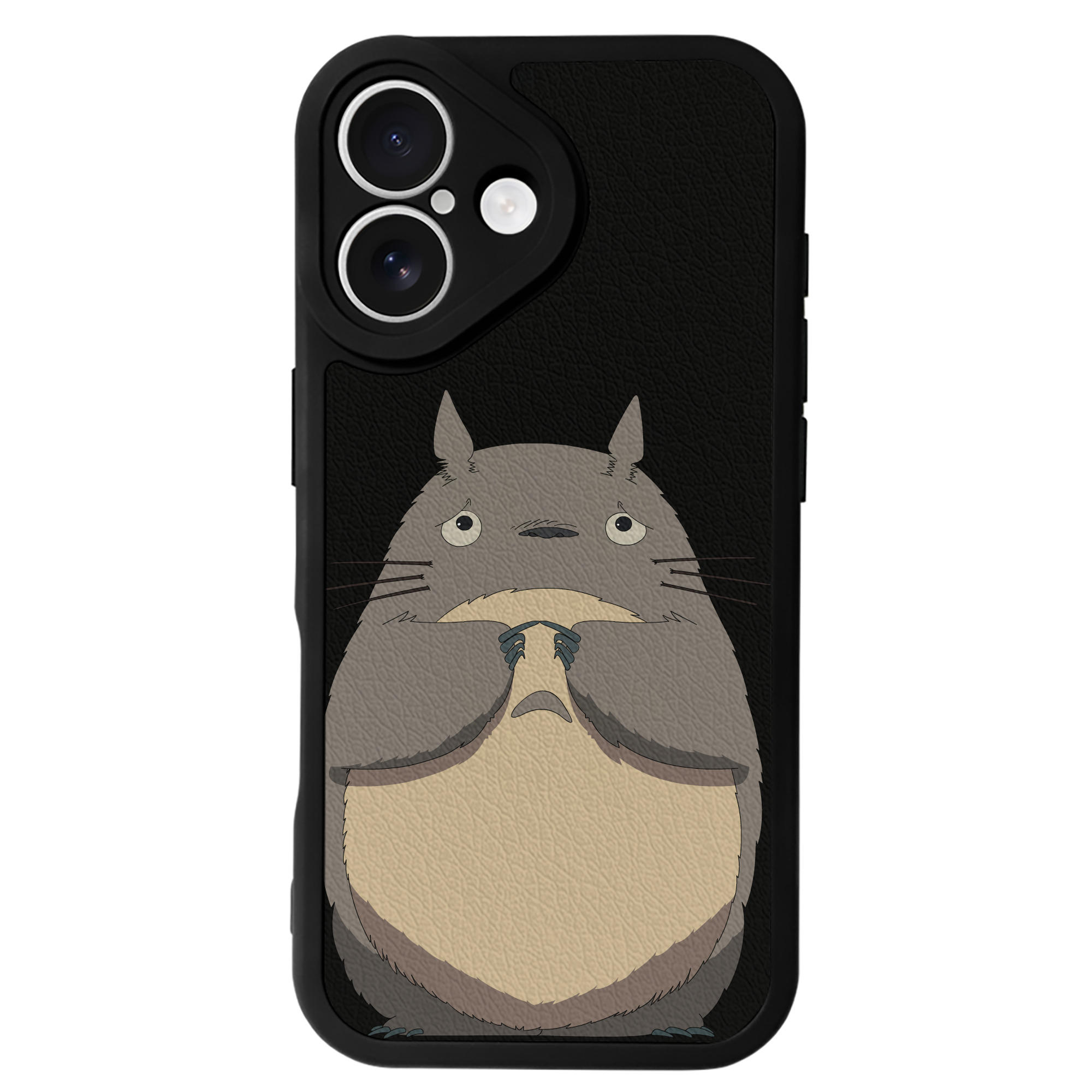 （画像用） となりのトトロ 草壁メイ 草壁サツキ My Neighbor Totoro Satsuki Kusakabe Mei Kusakabe 【iPhone 16シリーズ対応】シリコンスマホケース（レザー調） 材質：シリコン